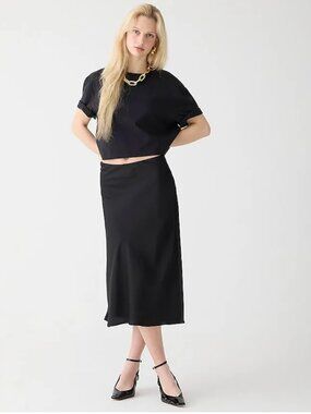 J. Crew Gwenyth Satin Skirt Size Small